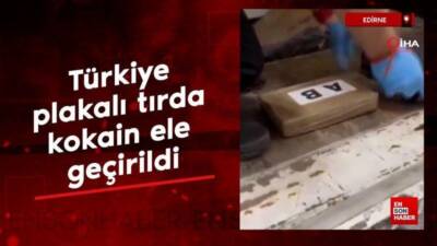 13 kilo kokainle Türkiye’ye girmeye çalışan tır sürücüsü yakalandı