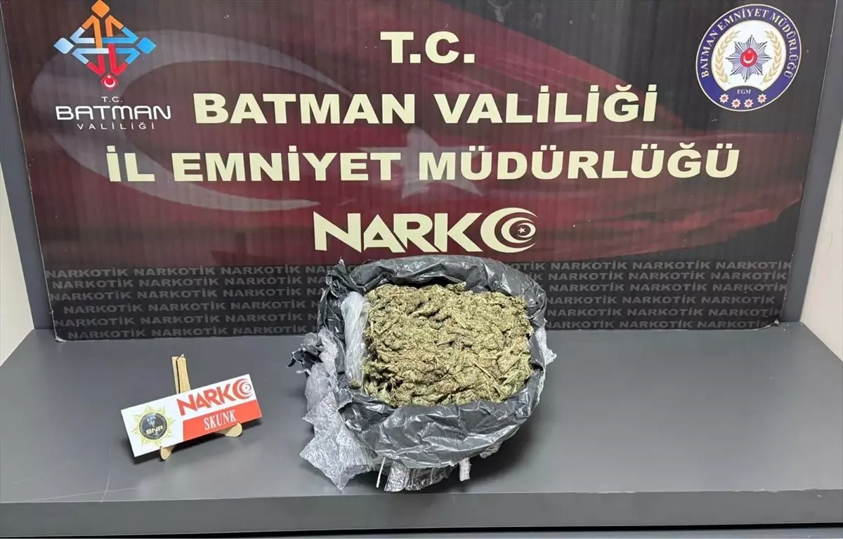 Batman’da Uyuşturucu Operasyonu: 2 Kilo 40 Gram Ele Geçirildi