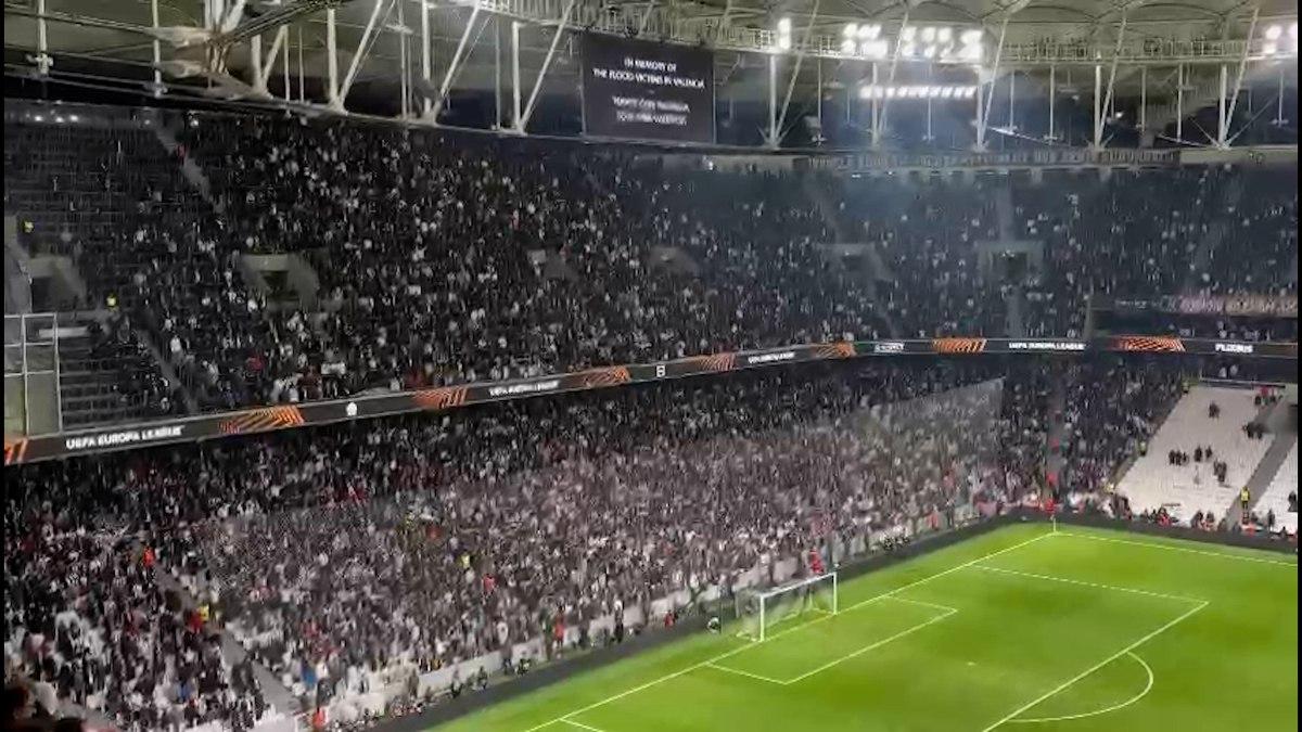 Beşiktaş taraftarından İsrail protestosu