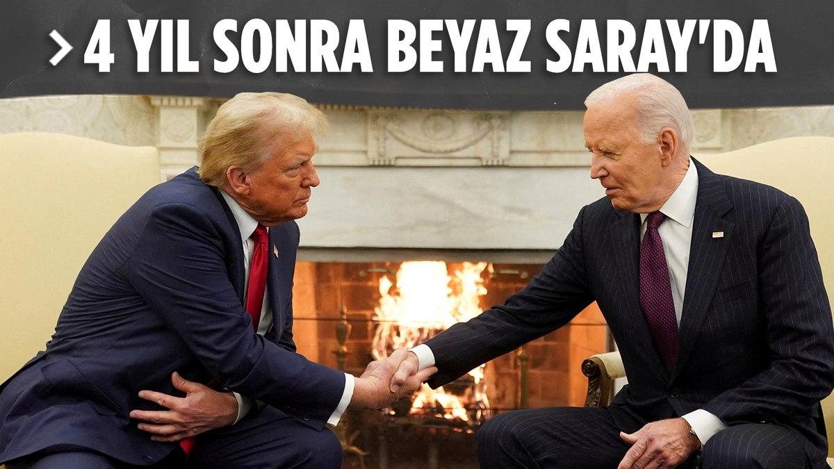 Donald Trump ile Joe Biden Beyaz Saray’da bir araya geldi