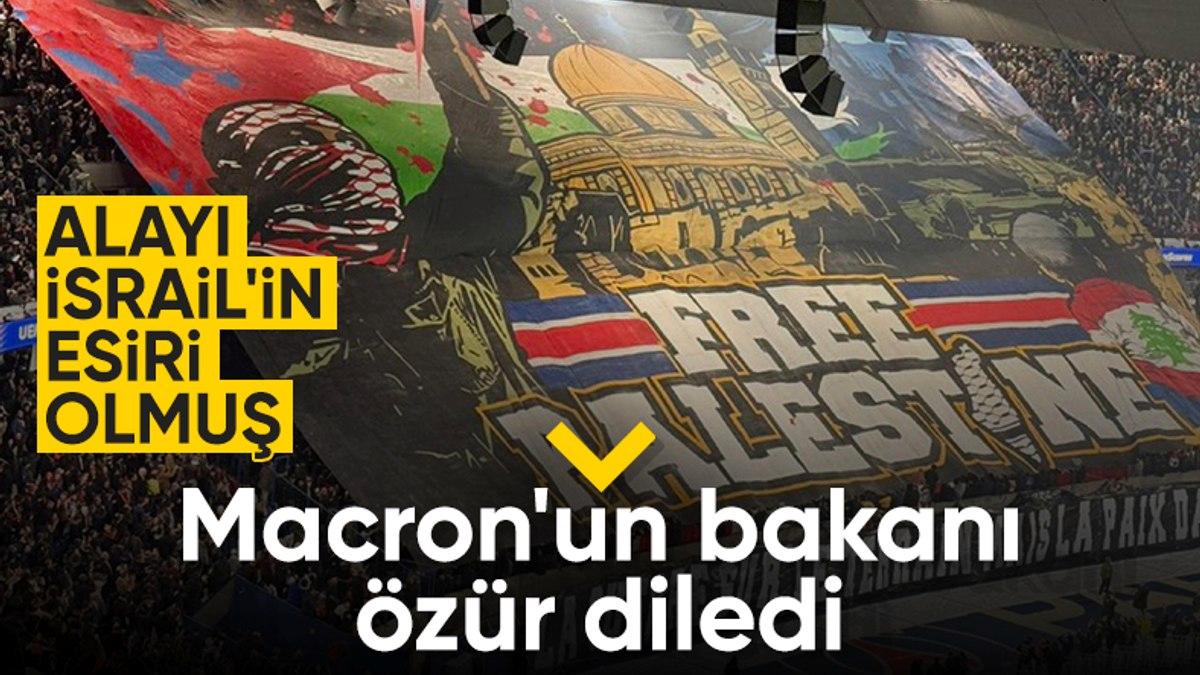 Fransız Bakan’dan PSG’nin açtığı ‘Özgür Filistin’ pankartına tepki