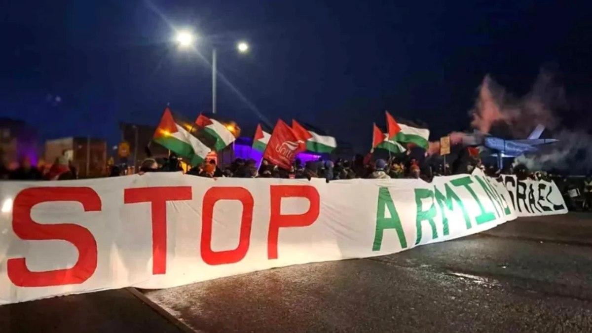 İskoçya’da Filistin destekçilerinden protesto