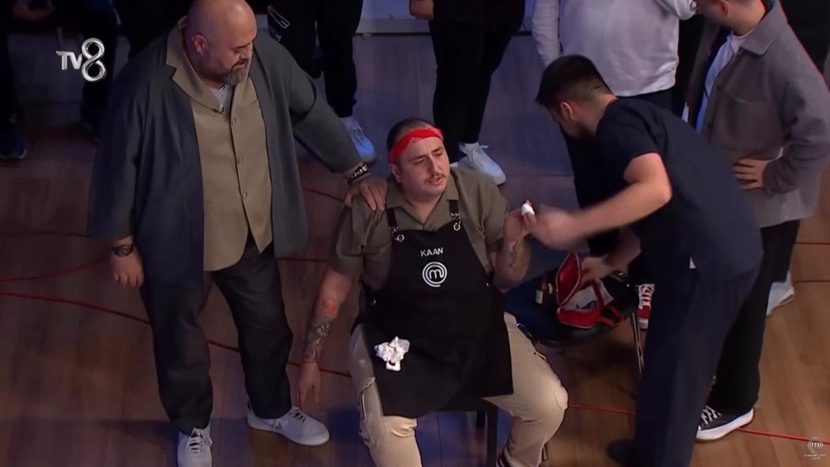 MasterChef Türkiye’de Kaan’ın başına gelen kaza izleyenleri korkuttu