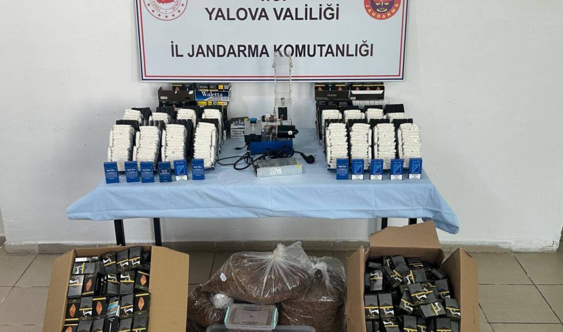 Yalova İl Jandarma Komutanlığı tarafından kaçakçılıkla mücadele kapsamında yürütülen çalışmalar