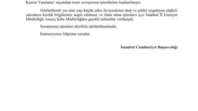 İstanbul’da Çocuğa Şiddet Görüntüleriyle İlgili Soruşturma Başlatıldı İstanbul’da bir çocuğun