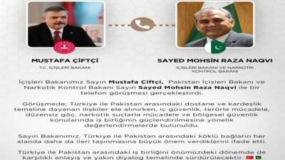 ANKARA / TEKHA İçişleri Bakanı Mustafa Çiftçi, Pakistan İçişleri Bakanı
