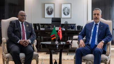 ANKARA / TEKHA Dışişleri Bakanı Hakan Fidan, Zambiya Dışişleri ve