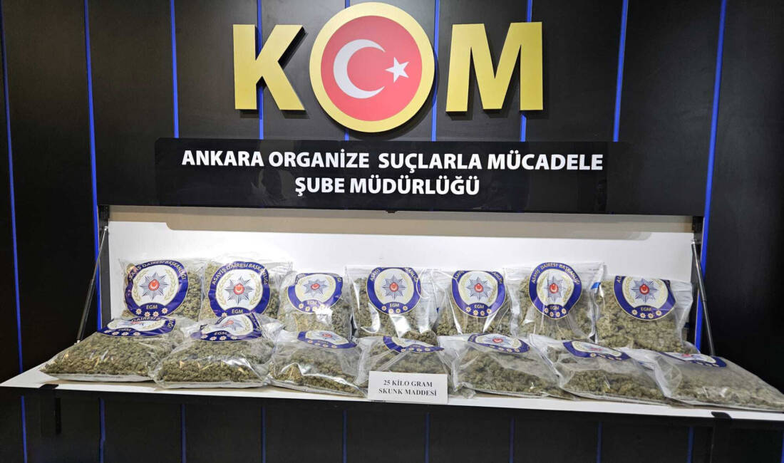 ANKARA / TEKHA Ankara’nın Çankaya ilçesinde polis ekipleri tarafından düzenlenen