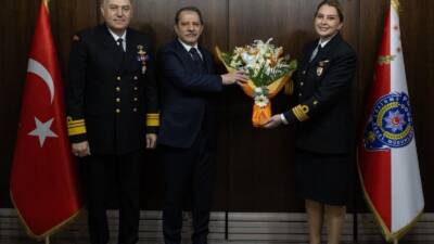 Sahil Güvenlik Komutanı’ndan İl Emniyet Müdürü’ne Tebrik Sahil Güvenlik Marmara