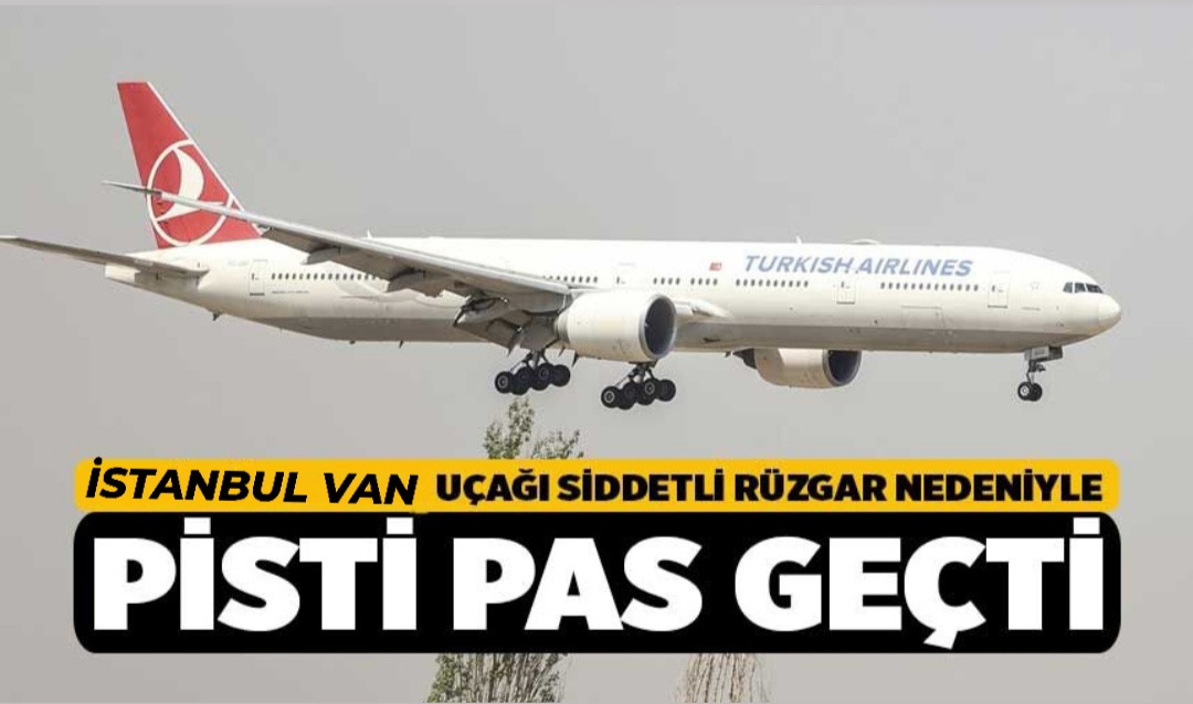 Van’da etkili olan kuvvetli rüzgar, hava ulaşımını olumsuz etkiledi. Bazı