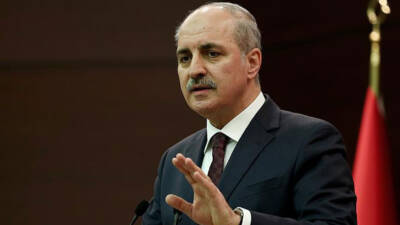 Türkiye Büyük Millet Meclisi (TBMM) Başkanı Numan Kurtulmuş ve beraberindeki