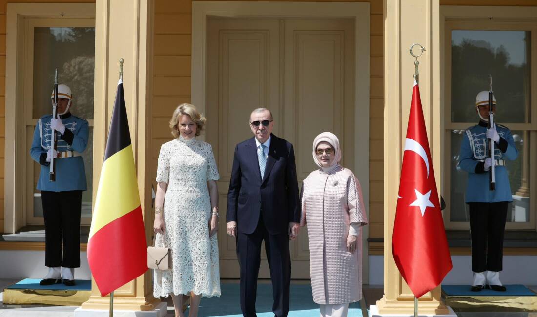 İSTANBUL / TEKHA Cumhurbaşkanı Recep Tayyip Erdoğan, Belçika Kraliçesi Mathilde