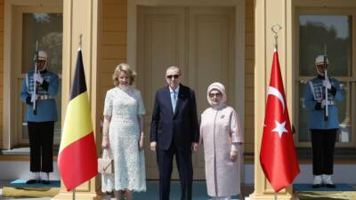 İSTANBUL / TEKHA Cumhurbaşkanı Recep Tayyip Erdoğan, Belçika Kraliçesi Mathilde
