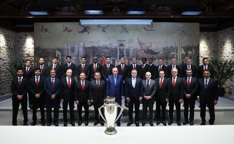 ANKARA / TEKHA Cumhurbaşkanı Recep Tayyip Erdoğan, Trendyol Süper Lig