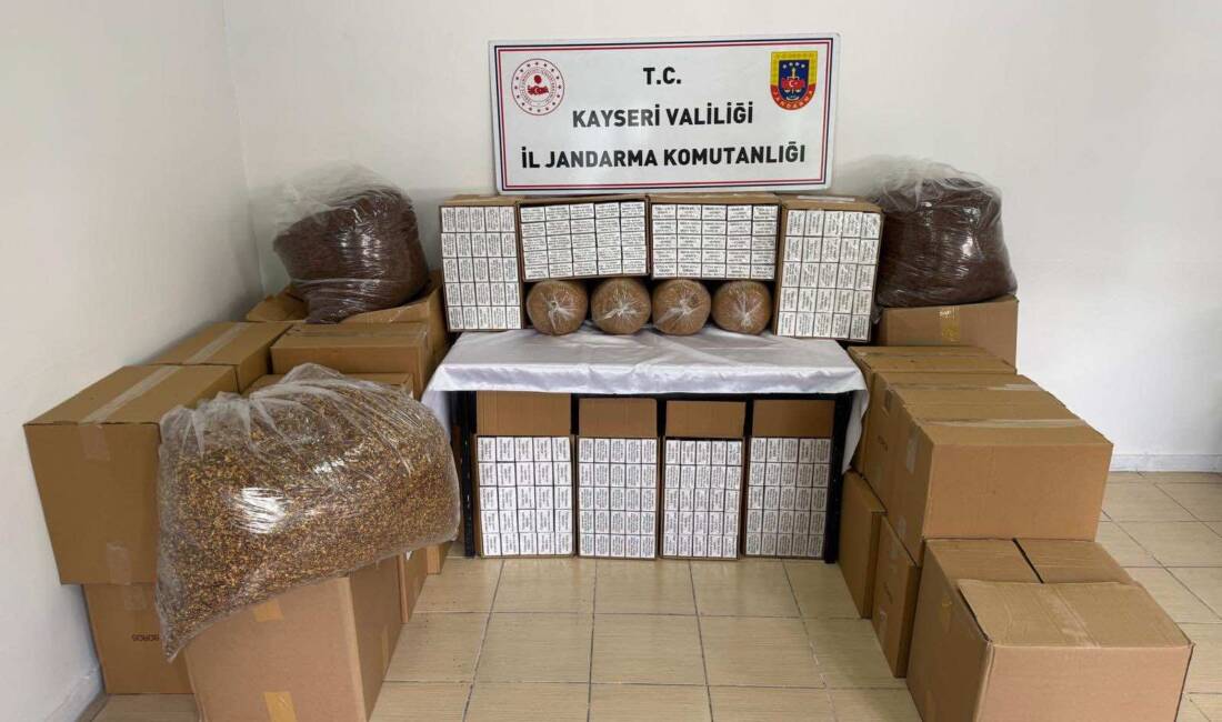 KAYSERİ / TEKHA Kayseri’nin Melikgazi ilçesinde jandarma ekipleri tarafından düzenlenen