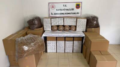 KAYSERİ / TEKHA Kayseri’nin Melikgazi ilçesinde jandarma ekipleri tarafından düzenlenen