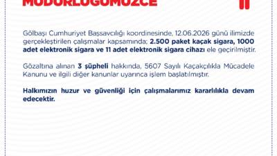 ANKARA / TEKHA Ankara’nın Gölbaşı ilçesinde düzenlenen kaçakçılık operasyonunda 2
