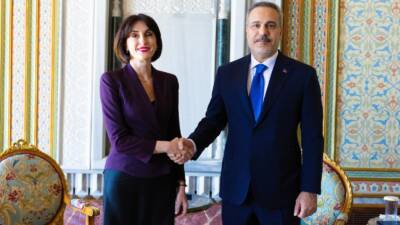 GÜRCİSTAN / TEKHA Dışişleri Bakanı Hakan Fidan, Türkiye-Azerbaycan-Gürcistan Üçlü Dışişleri