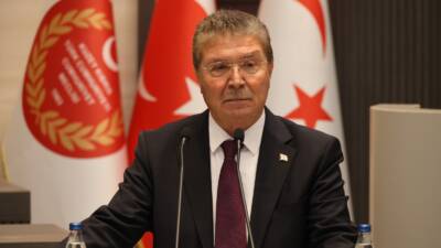 KKTC/ TEKHA Kuzey Kıbrıs Türk Cumhuriyeti (KKTC) Başbakanı Ünal Üstel,