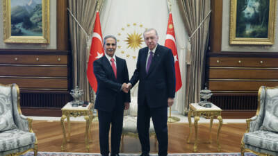 ANKARA / TEKHA Cumhurbaşkanı Recep Tayyip Erdoğan, Türkiye’yi ziyaret eden