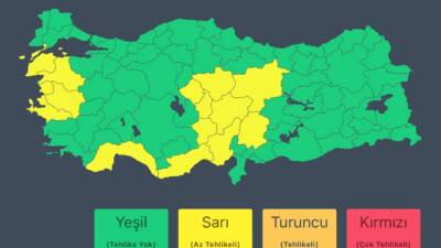 ANKARA / TEKHA İçişleri Bakanlığı, Meteoroloji Genel Müdürlüğü’nden alınan son