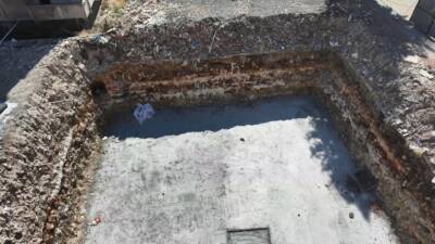 İstanbul’un Bahçelievler ilçesinde, kentsel dönüşüm kapsamındaki bir inşaatın temel kazısı