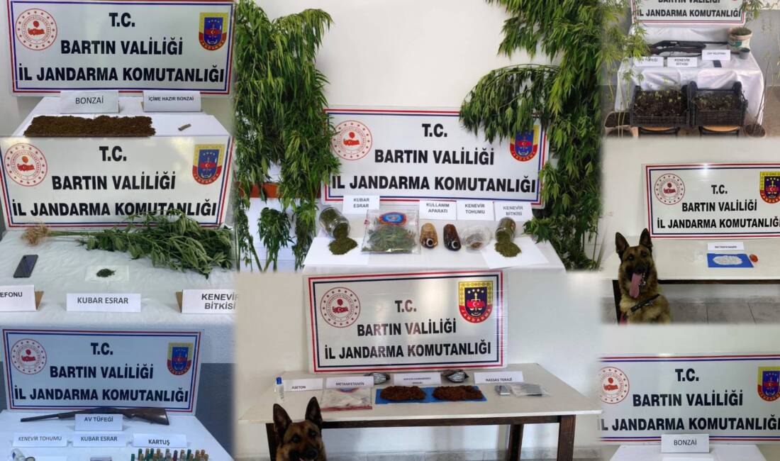 BARTIN / TEKHA Bartın’da zehir tacirlerine yönelik gerçekleştirilen eş zamanlı