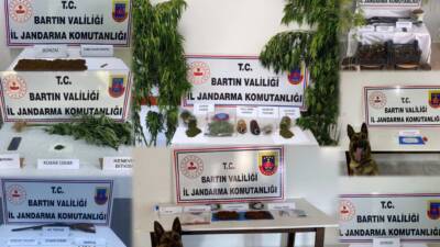 BARTIN / TEKHA Bartın’da zehir tacirlerine yönelik gerçekleştirilen eş zamanlı