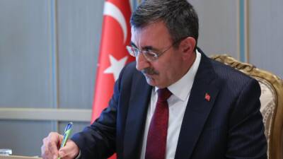 ANKARA / TEKHA Cumhurbaşkanı Yardımcısı Cevdet Yılmaz, Cumhurbaşkanı Recep Tayyip