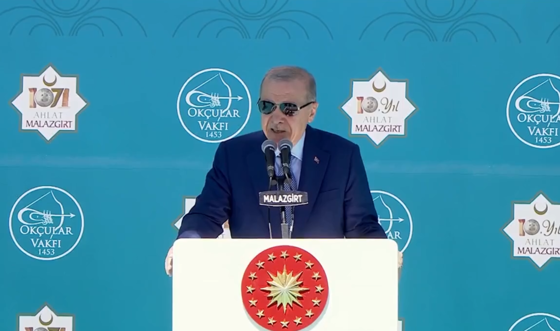 MUŞ / TEKHA Cumhurbaşkanı Recep Tayyip Erdoğan, Malazgirt Meydan Muharebesi