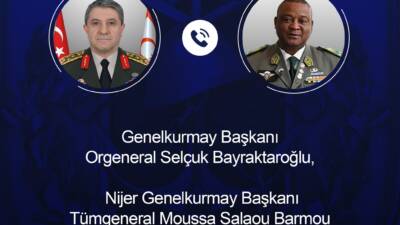ANKARA / TEKHA Genelkurmay Başkanı Orgeneral Selçuk Bayraktaroğlu, Nijer Genelkurmay