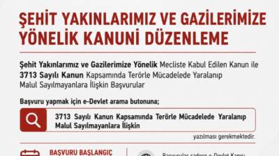 ANKARA / TEKHA Başvurular 1 Eylül’de e-Devlet Üzerinden Başlıyor Aile