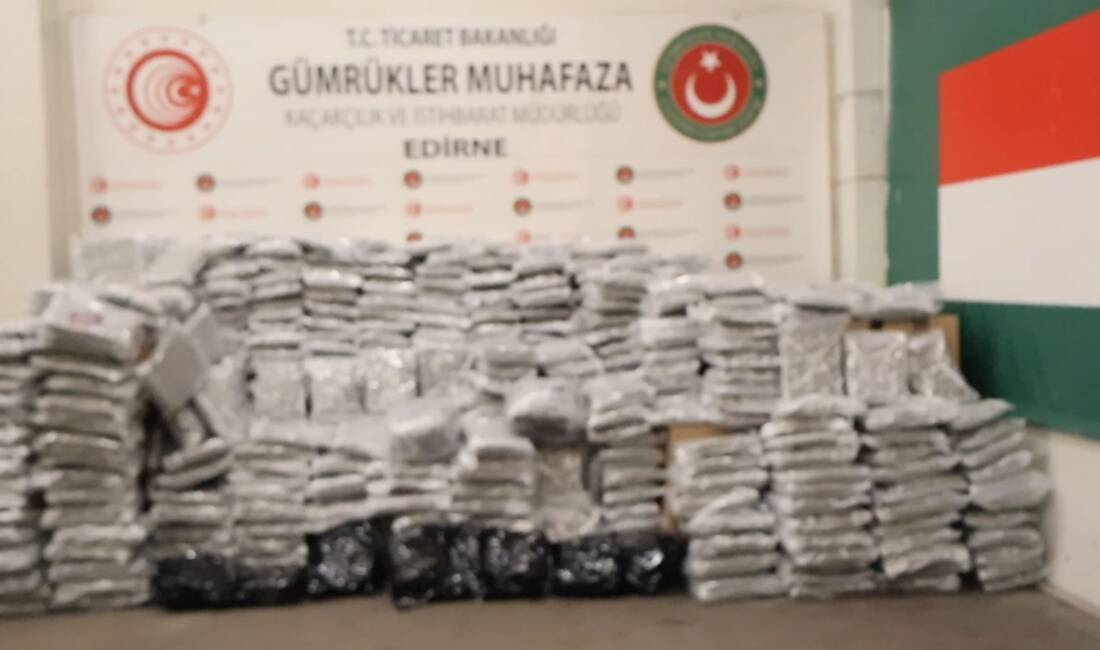 EDİRNE / TEKHA Ticaret Bakanlığı Gümrükler Muhafaza ekipleri, uyuşturucu madde